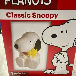 Classic Snoopy and Woodstock cookie jar